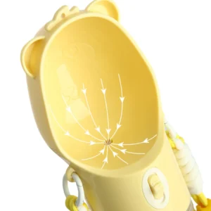 2-in-1 Portable Leak Proof Pet Water Bottle and Feeder with Strap – product view 2