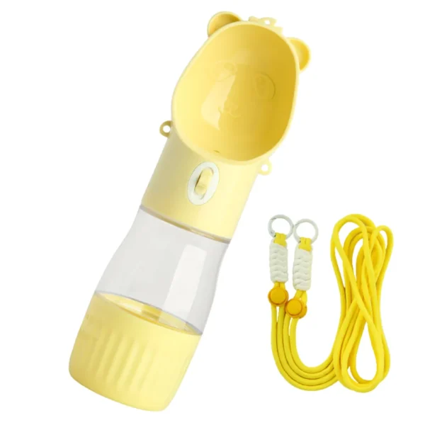 dfwwm0169240-04.webp 2-in-1 Portable Leak Proof Pet Water Bottle and Feeder with Strap – product view 4