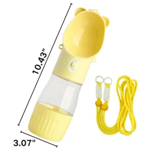 dfwwm0169240-05.webp 2-in-1 Portable Leak Proof Pet Water Bottle and Feeder with Strap – product view 5
