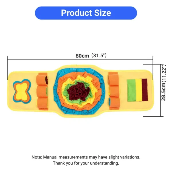 dfwwm0190309-04.webp Dog Snuffle Watch Mat Interactive Chew Toy Food Dispensing Training Pad – product view 4