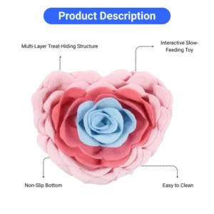 dfwwm0205455-07.webp Gradient Rose Edge Snuffle Mat Interactive Slow Feeding Puzzle Toy for Dog Cat and Small Pet – product view 7