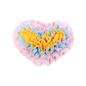 dfwwm0205985-05.webp Heart Rose Design Snuffle Mat Interactive Slow Feeding Toy for Dog Cat and Small Pet – product view 5
