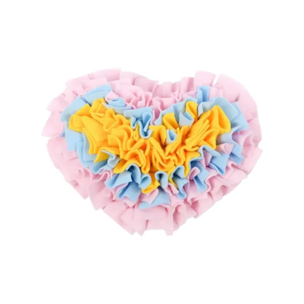 dfwwm0205985-05.webp Heart Rose Design Snuffle Mat Interactive Slow Feeding Toy for Dog Cat and Small Pet – product view 5