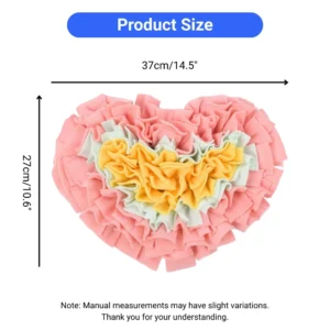 dfwwm0205985-06.webp Heart Rose Design Snuffle Mat Interactive Slow Feeding Toy for Dog Cat and Small Pet – product view 6