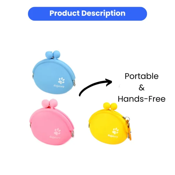 dfwwm0219664-05.webp Silicone Dog Treat Pouch Portable Pet Snack Bag for Walking Training – product view 5