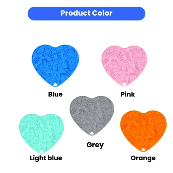 dfwwm0224400-02.webp Cute Heart-Shaped Slowly Non-Slip Silicone Pet Lick Mat – product view 2