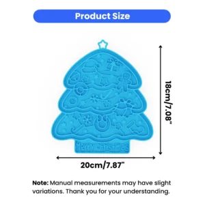 Christmas Tree-Shaped Slowly Non-Slip Silicone Pet Lick Mat – product view 3
