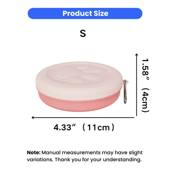 dfwwm0225148-03.webp 4 Color Option Portable Outdoor Dog Food Bowl – product view 3