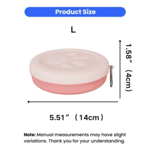 4 Color Option Portable Outdoor Dog Food Bowl – product view 4