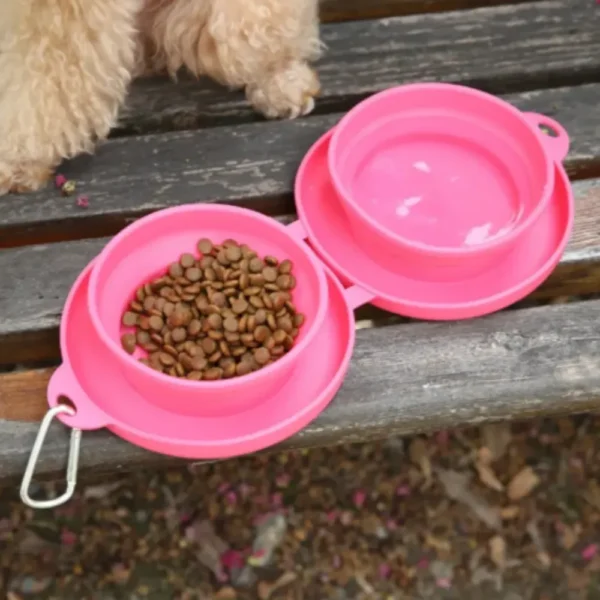 dfwwm0242340-06.webp Collapsible Pet Travel Bowl Portable Dual Feeder – product view 6