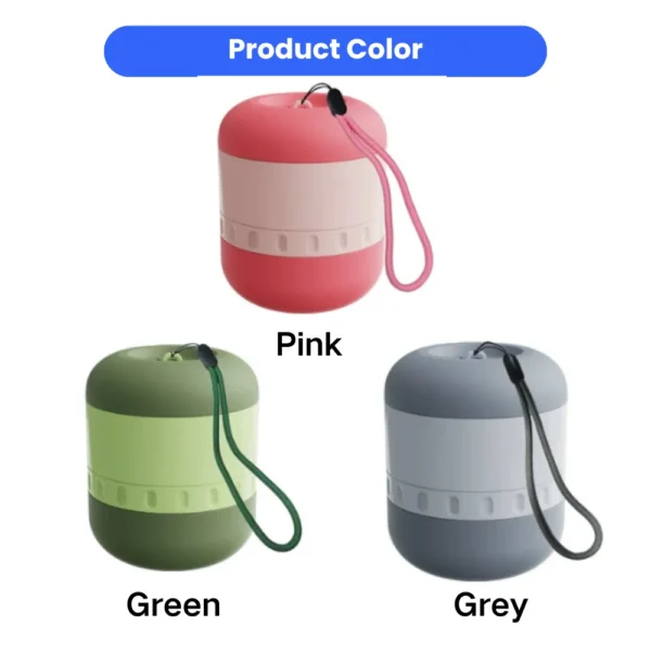 dfwwm0243081-02.webp Portable 2-in-1 Dog Water Bottle and Food Container – product view 2