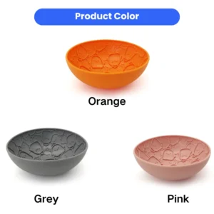 Cute Wobble Silicone Dog Slow Feeder Bowl – product view 2