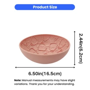 Cute Wobble Silicone Dog Slow Feeder Bowl – product view 3