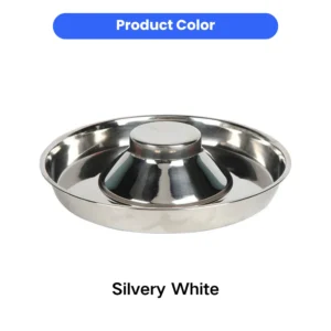 Premium Stainless Steel Anti-Tip Slow Feeder Dog Bowl – product view 2