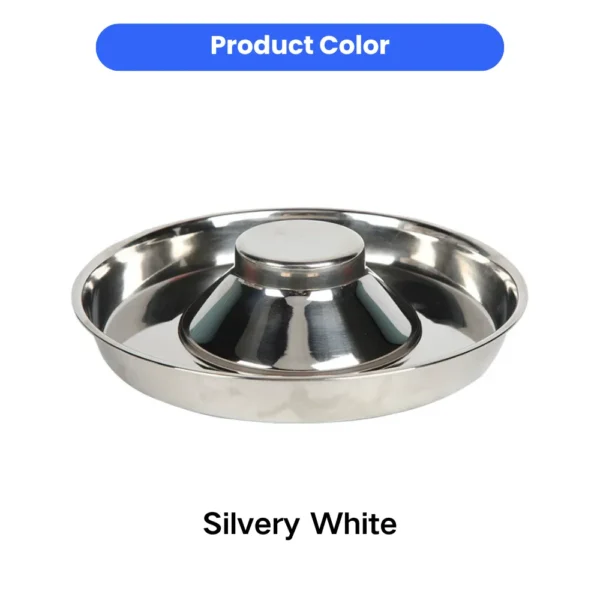 dfwwm0248345-02.webp Premium Stainless Steel Anti-Tip Slow Feeder Dog Bowl – product view 2
