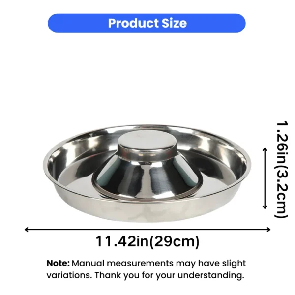 dfwwm0248345-03.webp Premium Stainless Steel Anti-Tip Slow Feeder Dog Bowl – product view 3