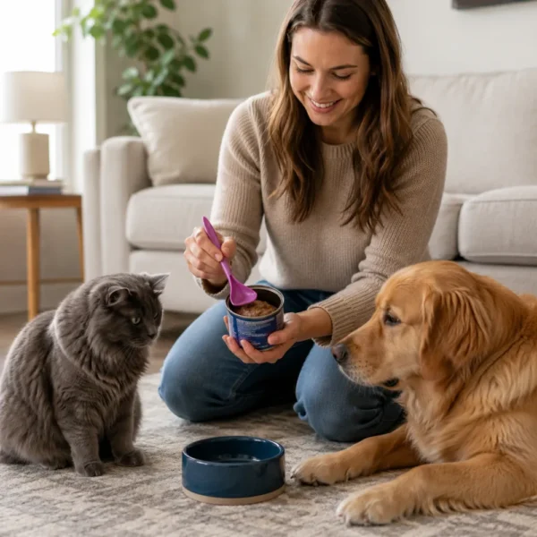 dfwwm0271146-05.webp Pet Feeding Stirring Spoon for Wet Food Five Colors Per Set – product view 5