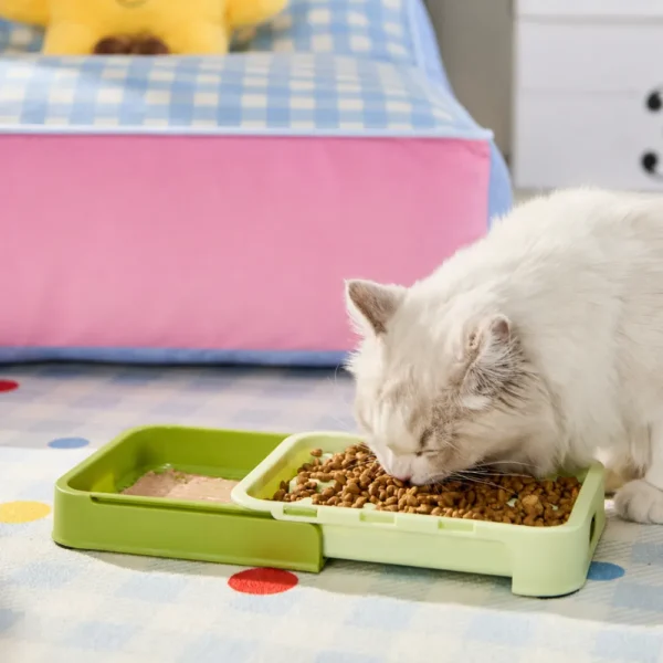 dfwwm0271249-05.webp Dry and Wet Separation Slow Feeder Bowl for Dogs and Cats 4 Colors Assorted – product view 5