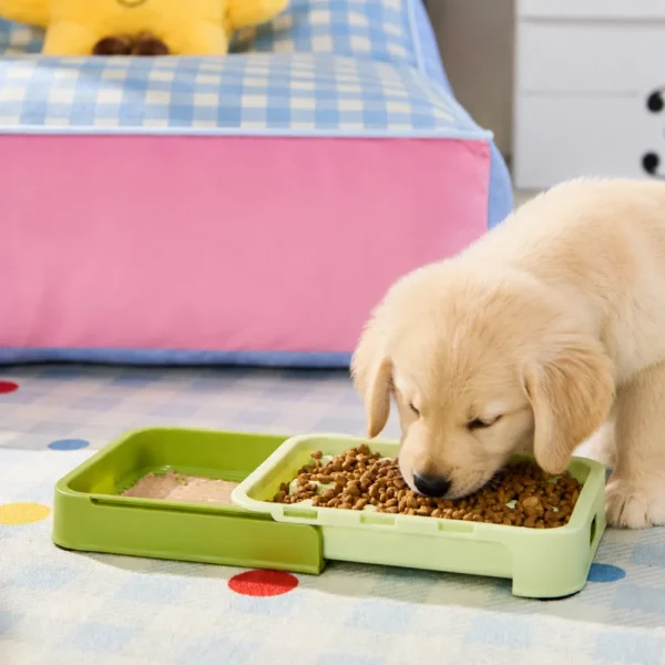 dfwwm0271249-06.webp Dry and Wet Separation Slow Feeder Bowl for Dogs and Cats 4 Colors Assorted – product view 6