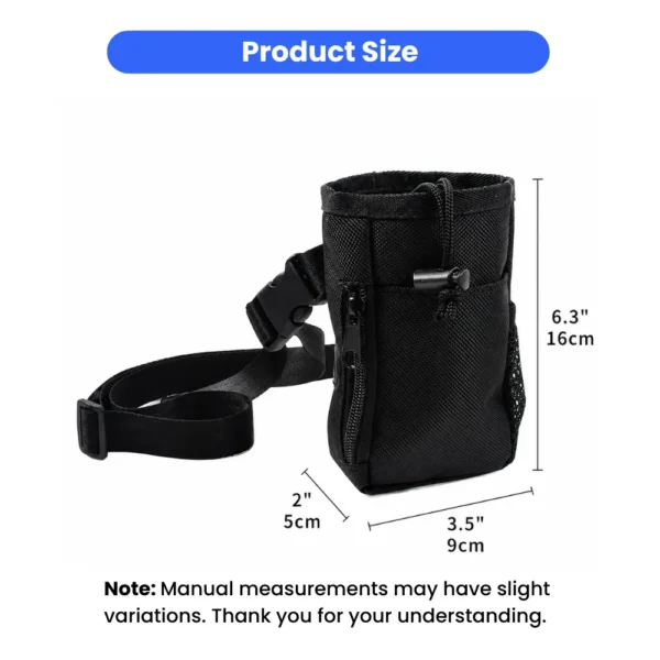 dfwwm0273361-03.webp Dog Training Treat Bag with Poop Bag Dispenser and 1 Roll of Poop Bags – product view 3