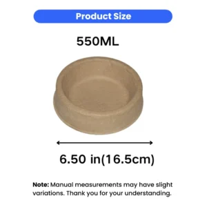 Biodegradable Disposable Dog Bowl 550ml – product view 3