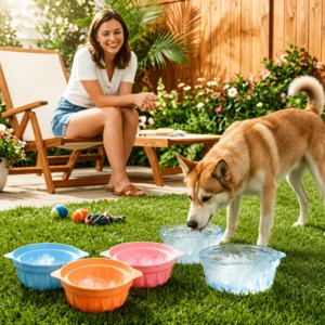 dfwwm0273940-05.webp Reusable Dog Ice Bowl Mold for Summer Cooling 3 Colors Assorted – product view 5