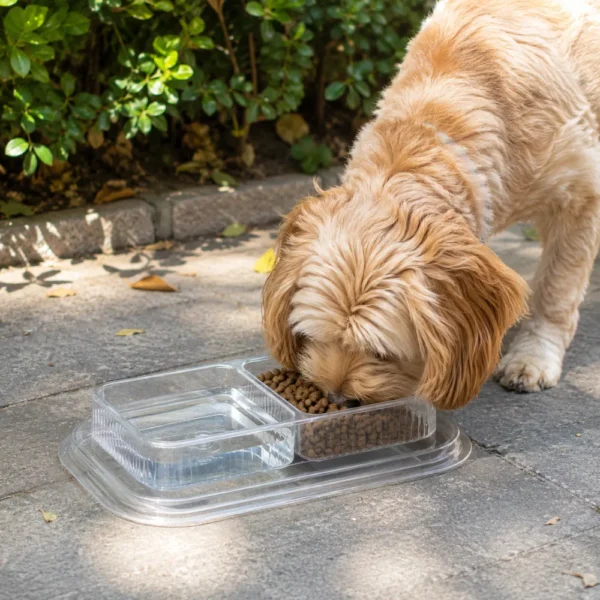 dfwwm0275031-05.webp Disposable Compartment Dog Bowls for Travel and Outdoor Feeding – product view 5