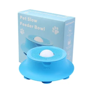 2-in-1 Silicone Slow Feeder and Lick Bowl for Dogs and Cats