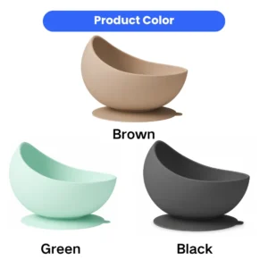Silicone Anti-Slip Slow Feeding Bowl for Dogs 3 Colors Assorted – product view 2