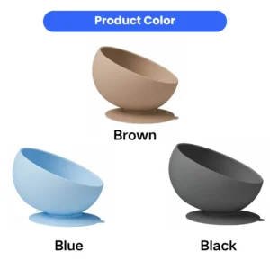 Non-Slip Silicone Tilted Dog Bowl 3 Colors Assorted – product view 2