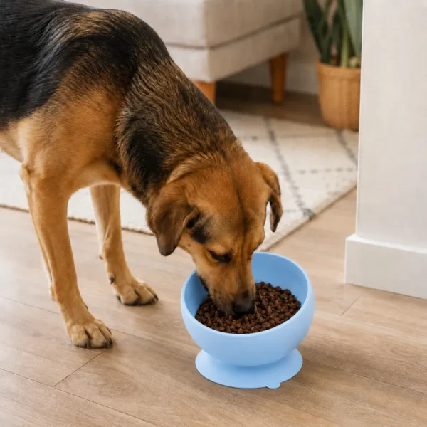 dfwwm0281463-05.webp Non-Slip Silicone Tilted Dog Bowl 3 Colors Assorted – product view 5