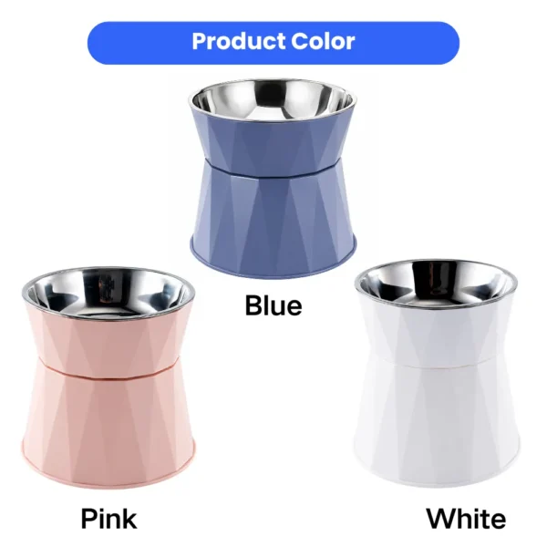 dfwwm0288246-02.webp Elevated Stainless Steel Pet Bowl with Non Slip Base for Cats and Small Dogs – product view 2
