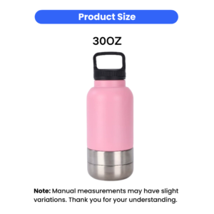 3 in 1 Portable Dog Water Bottle with Bowl and Food Container 2 Colors Assorted – product view 3