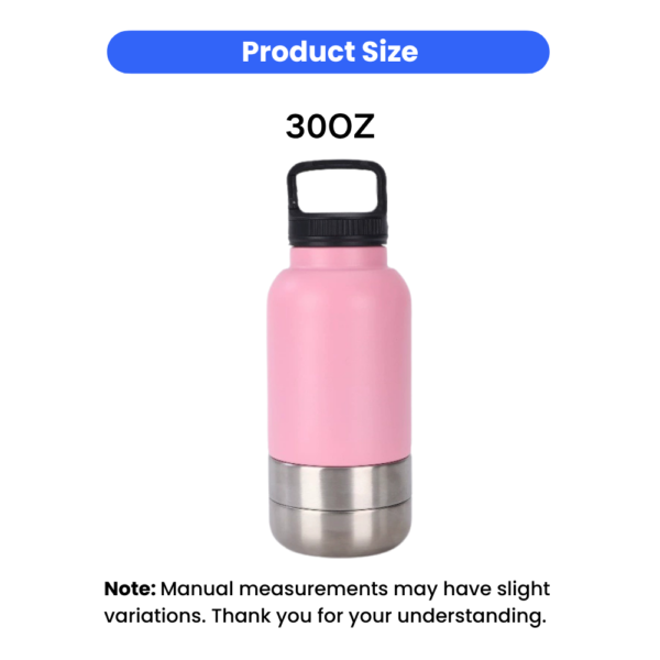 dfwwm0305085-03.png 3 in 1 Portable Dog Water Bottle with Bowl and Food Container 2 Colors Assorted – product view 3