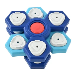 Interactive 3-layer Rotating Puzzle Dog Feeding Plate