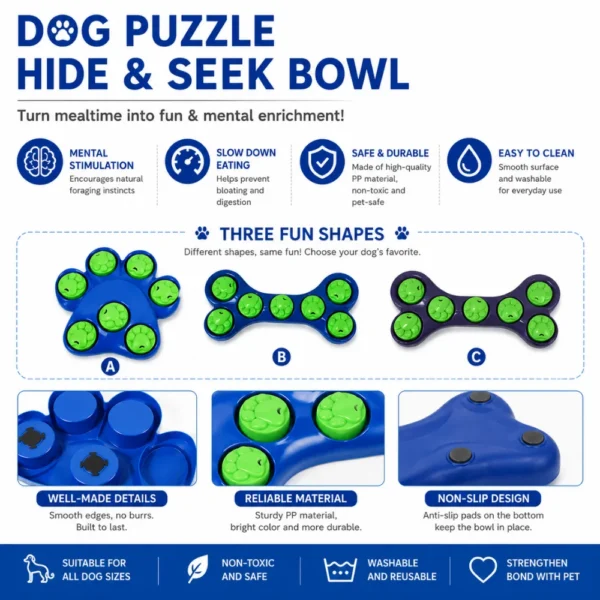 dtywm0234299-04.webp Pawspin Dog Puzzle Slow Feeder Interactive Toy – product view 4