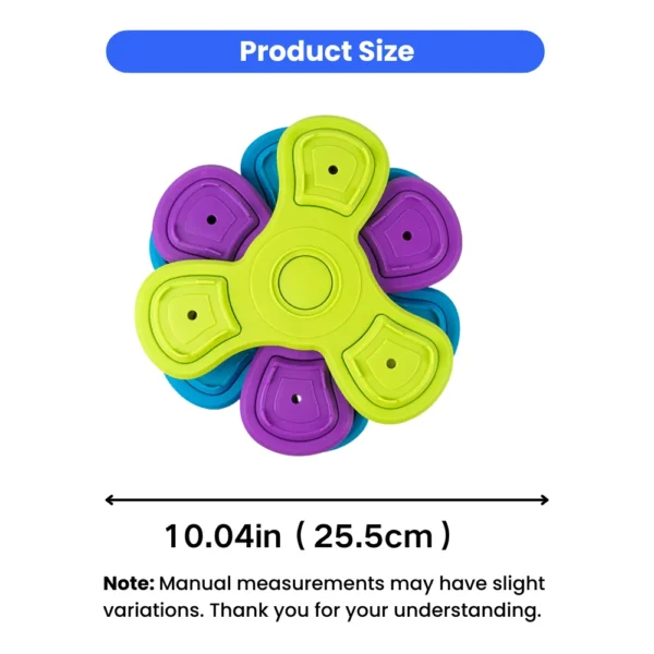 dtywm0243277-03.webp Interactive 3-Layers Rotating Slow Feeder Puzzle Bowl for Dogs – product view 3