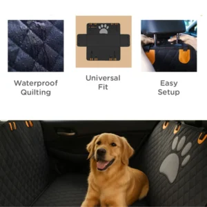 Waterproof Backseat Pet Hammock Car Protector Dog Car Seat Cover view 2