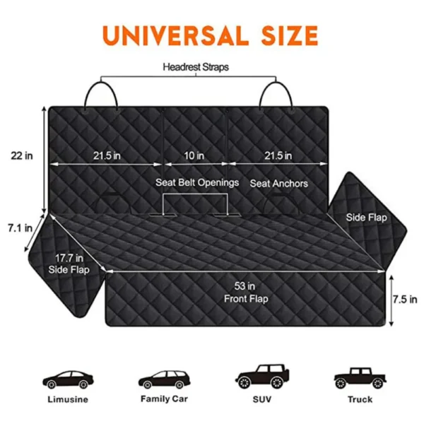 jfp-tr-00006-g04.webp Waterproof Scratchproof Pet Bench Seat Covers Durable Dog Seat Cover view 5