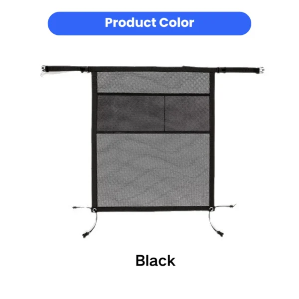 jfp-tr-00007-g01.webp Universal Dog Car Barrier Net with Storage Pockets for Pet Travel view 2
