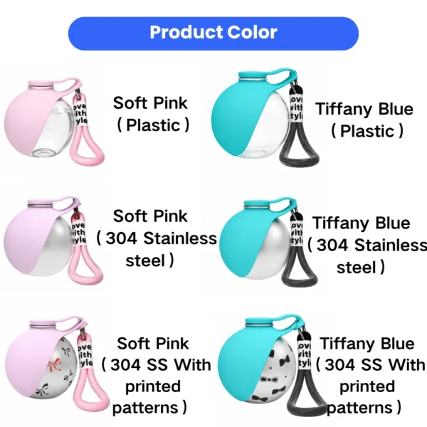 jfp-tr-00012-g01.webp Portable Dog Water Bottle for Walking Hiking and Travel 285ml view 2