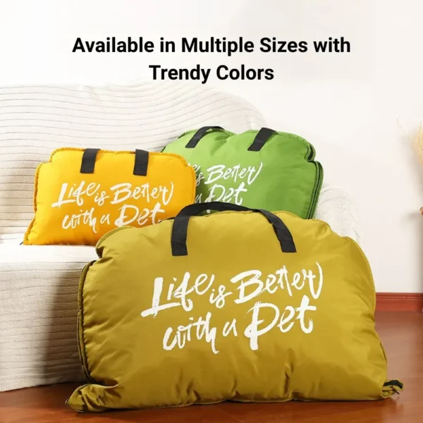 jfp-tr-00014-g04.webp Zipper Closure Portable Foldable Outdoor Pet Bed Mat Handheld Dog and Cat Bed view 5