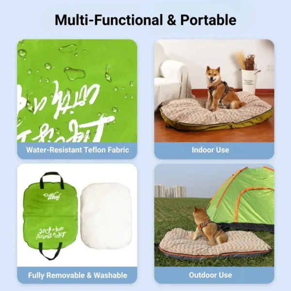 jfp-tr-00014-g05.webp Zipper Closure Portable Foldable Outdoor Pet Bed Mat Handheld Dog and Cat Bed view 6