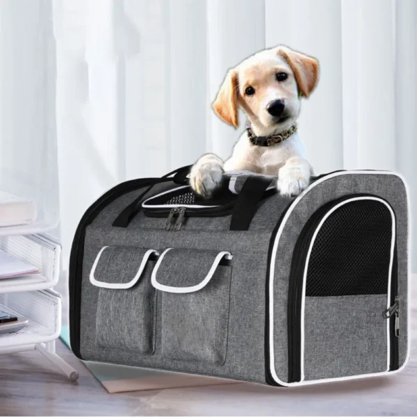 jfp-tr-00018-g04.webp Multi Pocket Foldable Outdoor Large Capacity Pet Carrier Bag view 5
