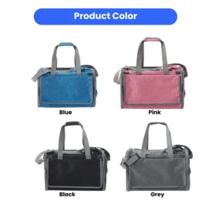 jfp-tr-00019-g01.webp Foldable Reflective Strips and Pull Handle Pet Carrier Bag view 2