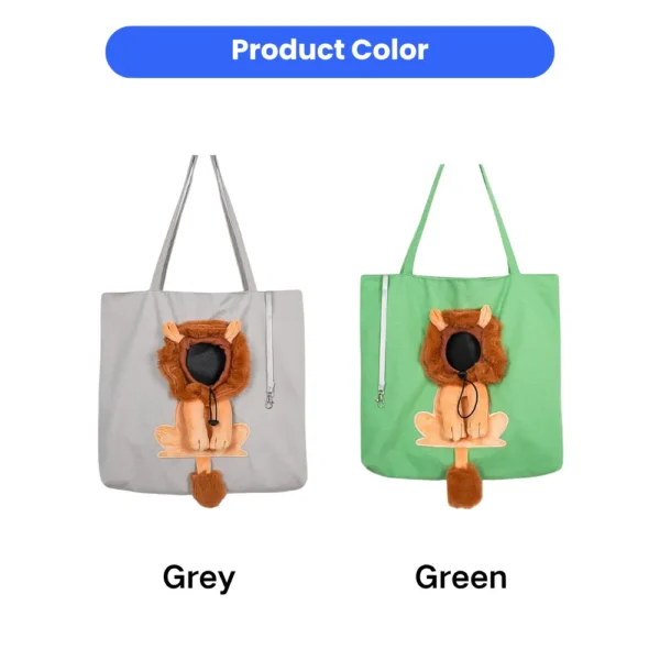 jfp-tr-00020-g01.webp Adorable Cartoon Lion Design Pet Outdoor Bag view 2
