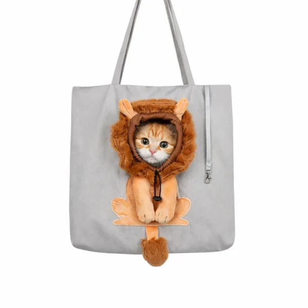 Adorable Cartoon Lion Design Pet Outdoor Bag