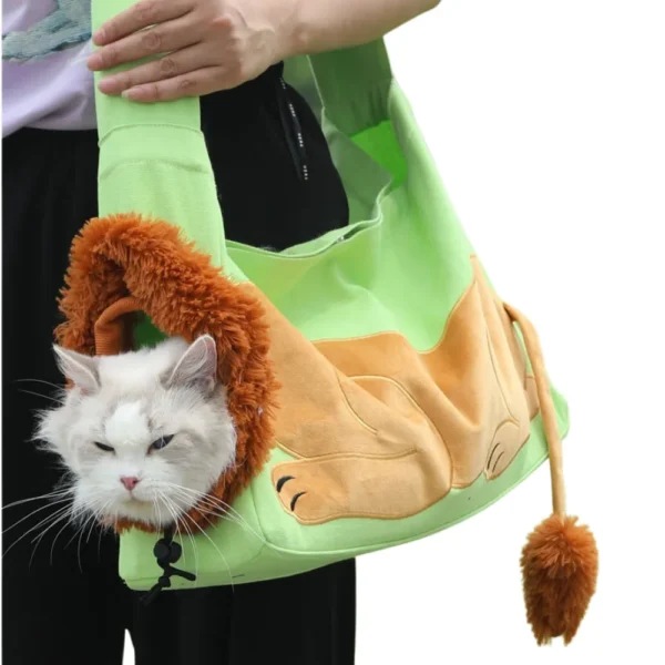 Cute Lion 3 Colors Design Pet Outdoor Bag