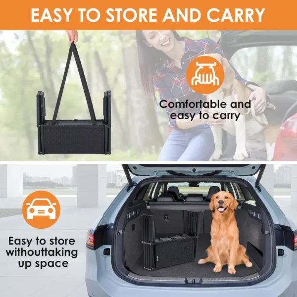 jfp-tr-00023-g02.webp Foldable and Portable 5 Step Dog Ladder for Large Dogs view 4