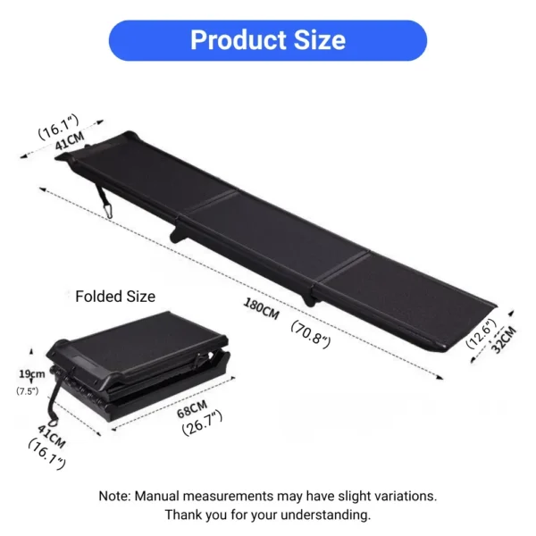 jfp-tr-00025-g04.webp Portable Tri-Fold Pet Car Ramp Non-Slip Dog Ladder view 5